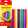 Карандаши цветные Koh-I-Noor Triocolor набор 24 цвета в картонной упаковке купить в художественном магазине Скетчинг Про