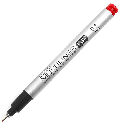 Линер Copic Multiliner SP цветной 0,3 мм перезаправляемый (капиллярная ручка) / выбор цвета