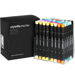Набор маркеров для скетчей StyleFile Classic 48 Main A (основные цвета)