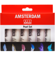 Набор акриловых красок Amsterdam Standard Series Pearl Set 6 цветов в тубах 20 мл