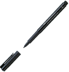 Маркер с пулевидным пером Faber-Castell Pitt Artist Pen черный