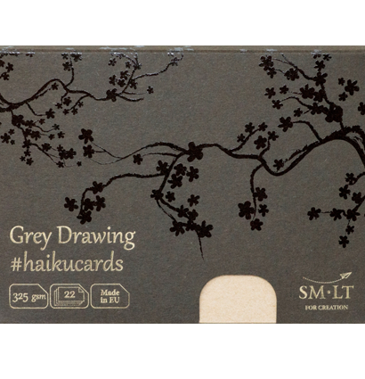 Набор открыток SMLT Grey Drawing #Haikucards для иллюстраций А6 / 22 штуки / 325 гм