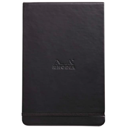 Скетчбук Rhodia Webnotebook твердая обложка черный вертикальный А5 / 96 листов / 90 гм