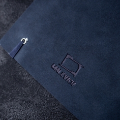 Скетчбук для маркеров двухсторонний Малевичъ 2Side, индиго, 220 г/м, 15х19 см, 18л