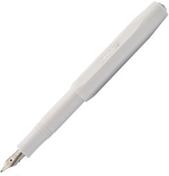Перьевая ручка Kaweco Skyline Sport белая в пластиковом корпусе корпусе с синим картриджем