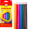 Карандаши цветные Koh-I-Noor Triocolor набор 12 цветов в картонной упаковке купить в художественном магазине Скетчинг Про