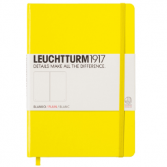 Записная книжка Leuchtturm «Medium» A5 нелинованная лимонная 251 стр.
