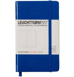 Записная книжка Leuchtturm «Pocket» A6 в точку королевский синий 187 стр.