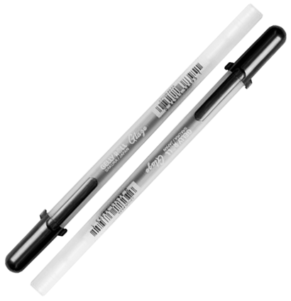 Глянцевая ручка-контур Sakura Glaze 3D Roller Black для всех поверхностей черная