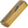Перьевая ручка Kaweco Liliput Eco Brass Wave золотая в латунном корпусе корпусе с синим картриджем в футляре купить в магазине брендовой канцелярии Скетчинг ПРО с доставкой по РФ и СНГ