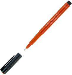 Линер капиллярный Faber-Castell Pitt Artist Pen цвета сангина, перо M - 0.7 мм