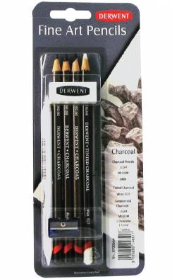 Набор угольных карандашей Derwent Charcoal Pencils 9 предметов