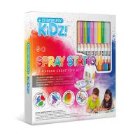 Набор для творчества Chameleon "Спрей" 20 цветов маркеров, 10 трафаретов, 10 листов бумаги, аэрограф