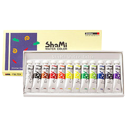 Набор акварельных красок Shami Water Color ShinHanart 12 цветов в тубах 10 мл