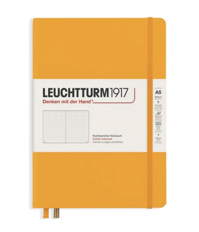 Записная книжка Leuchtturm «Rising Colours» А5 в точку теплый желтый 123 стр.