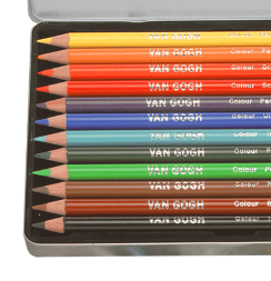 Van Gogh Royal Talens Basic 12 набор цветных карандашей в фирменном кейсе