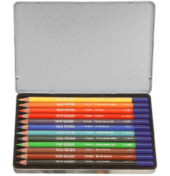 Van Gogh Royal Talens Basic 12 набор цветных карандашей в фирменном кейсе