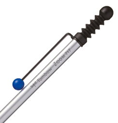 Мини механический карандаш Tombow ZOOM 717 (0.5 мм), серебряно-синий