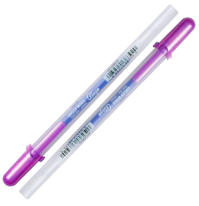 Глянцевая ручка-контур Sakura Glaze 3D Roller Violet для всех поверхностей фиолетовая
