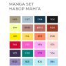 Набор маркеров Скетчмаркер / Sketchmarker "Manga - Манга" 24 цвета в сумке купить в магазине художественных маркеров СКЕТЧИНГ ПРО с доставкой по РФ и СНГ