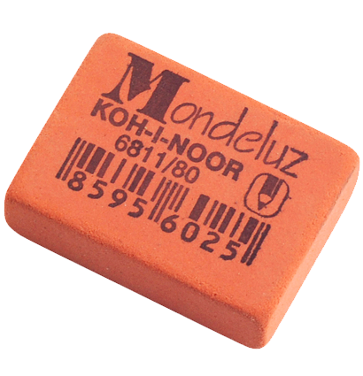 Ластик из каучука Koh-I-Noor Mondeluz оранжевый