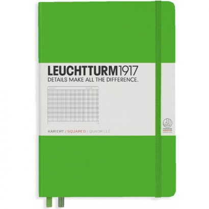 Записная книжка Leuchtturm «Medium» A5 в клетку насыщенный зеленый 251 стр.