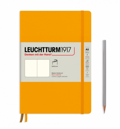 Записная книжка Leuchtturm «Rising Colours» А5 нелинованная теплый желтый 123 стр.