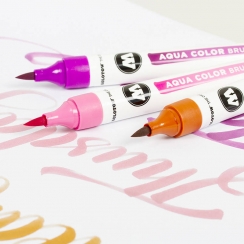 Набор акварельных маркеров Molotow AQUA COLOR BRUSH "Серые" 12 шт