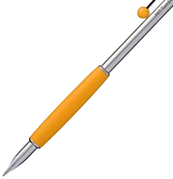 Мини механический карандаш Tombow ZOOM 717 (0.5 мм), серебряно-желтый