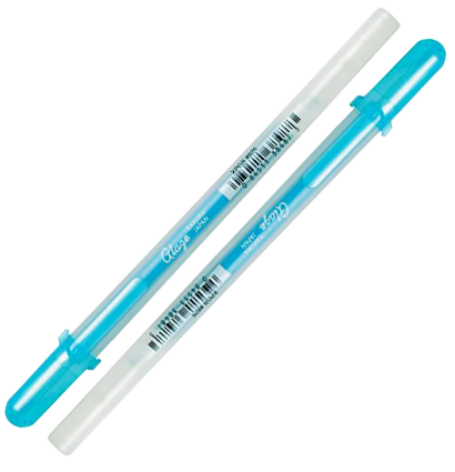 Глянцевая ручка-контур Sakura Glaze 3D Roller Turquoise для всех поверхностей бирюзовая