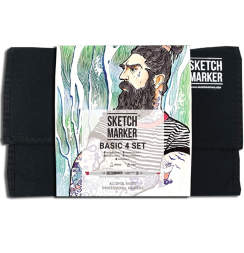 Набор 24 маркера Sketchmarker "Базовый 4" в пенале