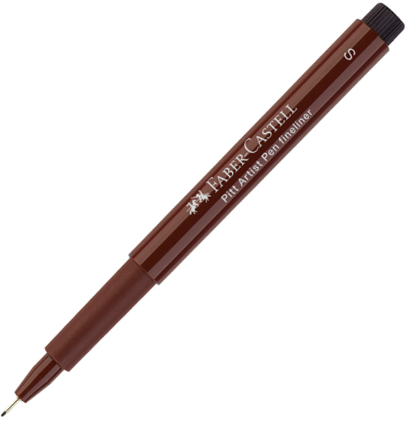 Линер капиллярный Faber-Castell Pitt Artist Pen цвета сепия, перо S - 0.3 мм
