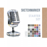 Набор маркеров для скетчей Sketchmarker "Starter" 36 цветов, 6 линеров, альбом купить в магазине маркеров Скетчинг Про с доставкой по всему миру