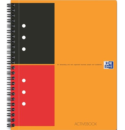 Бизнес-тетрадь Oxford International ActiveBook линейка с пластиковой обложкой А5 / 80 листов