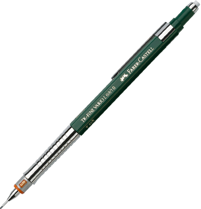 Карандаш механический Faber-Castell TK-Fine Vario L зеленый, грифель 1 мм HB
