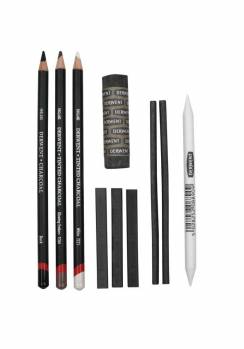Набор угольных карандашей Derwent Charcoal Pencils 10 предметов