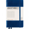 Записная книжка Leuchtturm «Pocket» A6 в клетку темно-синий 187 стр.