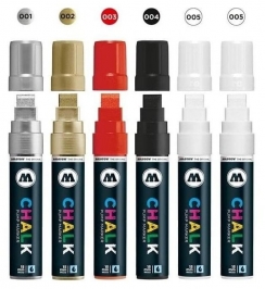 Набор меловых маркеров Molotow Chalk Marker "Базовый" 6 шт / 15 мм