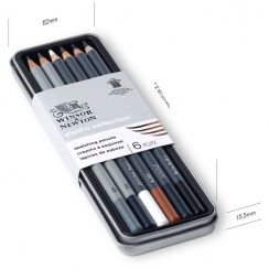 Набор чернографитовых карандашей Winsor&Newton "Скетчинг" 6 штук