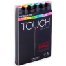 Купить набор скетчинг маркеров Тач Touch Twin 6 штук пастельные цвета в интернет-магазине маркеров ПРОСКЕТЧИНГ