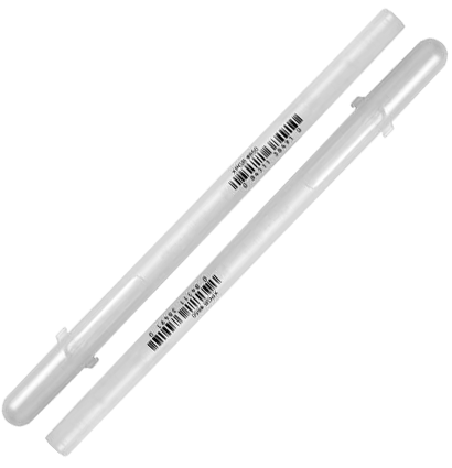 Глянцевая ручка-контур Sakura Glaze 3D Roller White для всех поверхностей белая