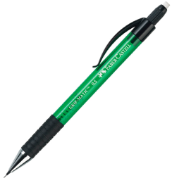 Карандаш механический Faber-Castell Grip Matic зелёный с ластиком и автоподачей, грифель 0.5 мм