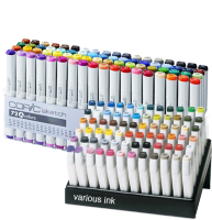 Набор маркеров и чернил COPIC SKETCH 72 A с кистью