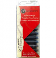 Набор картриджей Manuscript Fountain Pen 38 мл 5 цветов 12 шт