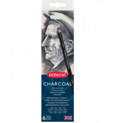 Набор угольных карандашей Derwent Charcoal Pencils 6 предметов