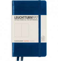 Записная книжка Leuchtturm «Pocket» A6 в точку темно-синий 187 стр.