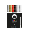 Набор меловых маркеров Molotow CHALK Marker "Базовый 1" 6 шт / 4 мм