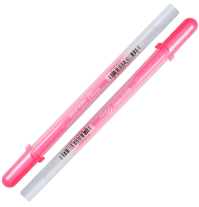 Глянцевая ручка-контур Sakura Glaze 3D Roller Pink для всех поверхностей розовая