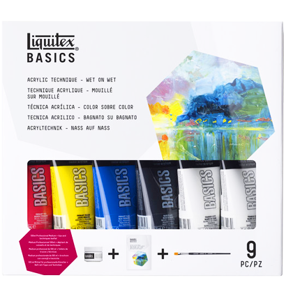 Набор акриловых красок Liquitex Acrylic Basics Wet On Wet 6 цветов в тубах 75 мл