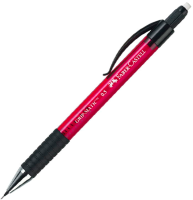 Карандаш механический Faber-Castell Grip Matic красный с ластиком и автоподачей, грифель 0.5 мм